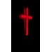 FixtureDisplays® Premium Metal & Acrylic Cross LED Lighted Cross, Christian Lighted Church Sign, Perfect for Indoors & Outdoors 18101-RED